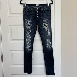 Hudson Ripped Skinny Jeans